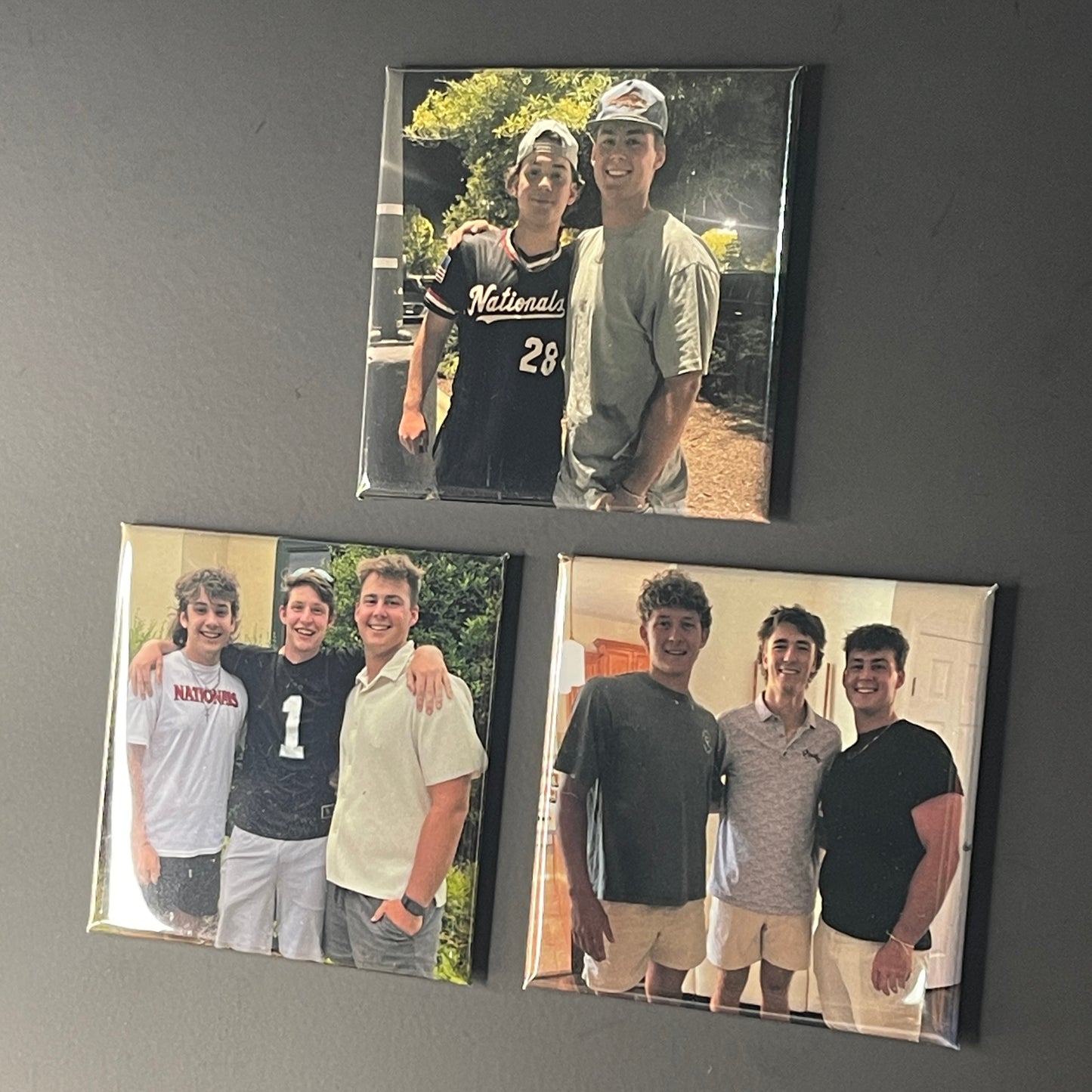 Set of 3 Personalized Photo Magnets