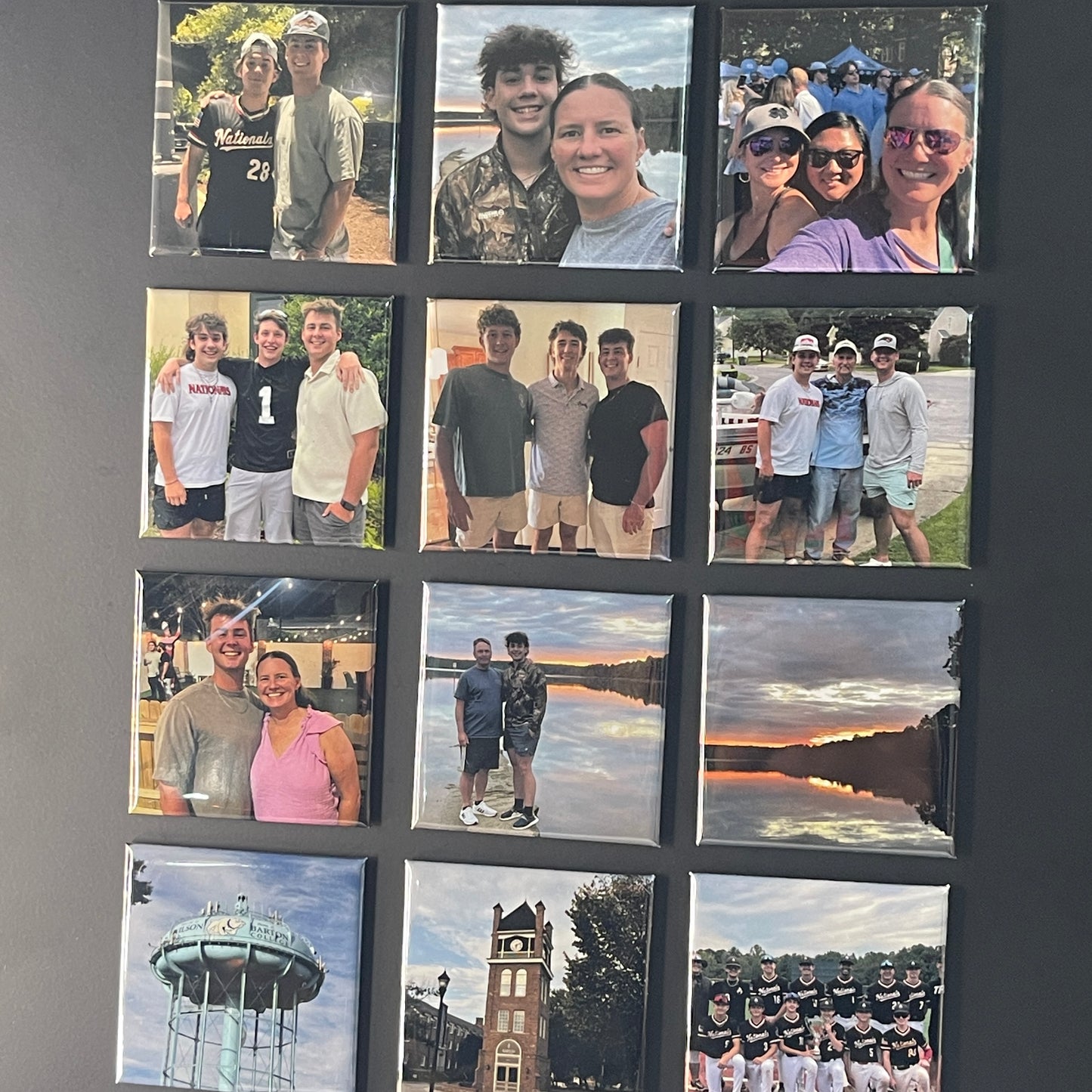 Set of 12 Personalized Photo Magnets