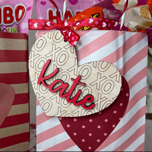 Heart Valentine's Bag Tag
