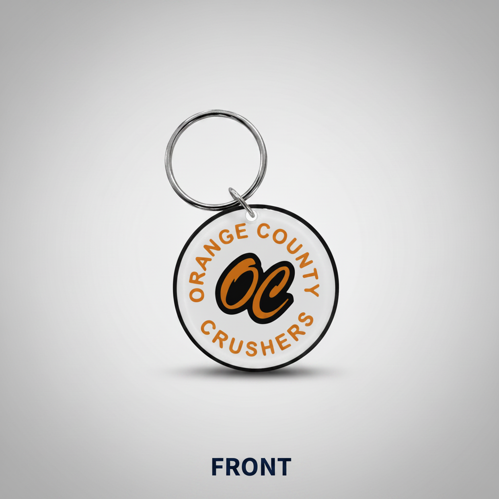 OC Crushers Keychain - White